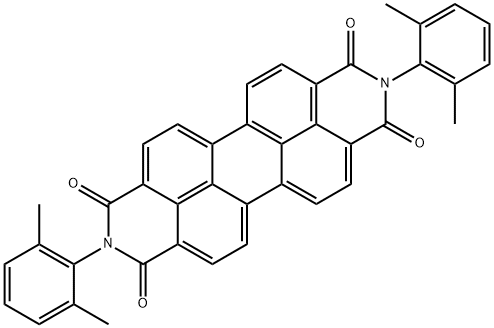 N,N'-BIS(2,6-DIMETHYLPHENYL)PERYLENE-3,4,9,10-TETRACARBOXYLIC DIIMIDE Struktur