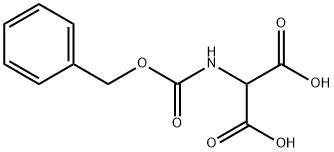 Cbz-Aminomalonic acid 化学構造式