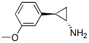 Cyclopropanamine, 2-(3-methoxyphenyl)-, (1S-trans)- (9CI) Structure