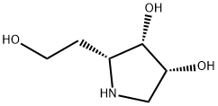 3,4-Pyrrolidinediol,2-(2-hydroxyethyl)-,[2R-(2alpha,3alpha,4alpha)]-(9CI) Struktur