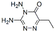 1,2,4-Triazin-5(4H)-one, 3,4-diamino-6-ethyl- (9CI) 结构式