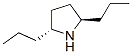 Pyrrolidine, 2,5-dipropyl-, (2R,5R)- (9CI) Structure