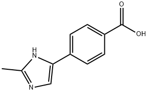 Benzoic acid, 4-(2-methyl-1H-imidazol-4-yl)- (9CI) Structure