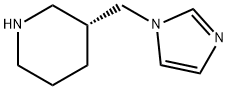 Piperidine, 3-(1H-imidazol-1-ylmethyl)-, (3R)- (9CI) 结构式