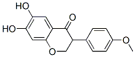 2,3-dihydro-6,7-dihydroxy-3-(4-methoxyphenyl)-4H-1-benzopyran-4-one 结构式
