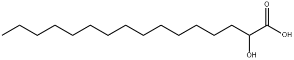 2-羟基十六烷酸, 764-67-0, 结构式