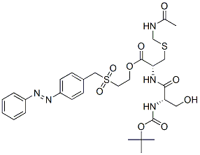 2-[[4-(phenylazo)benzyl]sulphonyl]ethyl S-(acetamidomethyl)-N-[N-(tert-butoxycarbonyl)-L-seryl]-L-cysteinate|