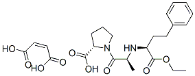 (S)-1-[N-[1-(ethoxycarbonyl)-3-phenylpropyl]-L-alanyl]-L-proline maleate Structure