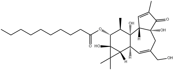 PHORBOL-12-DECANOATE,76423-68-2,结构式