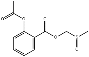 methylsulfinylmethyl 2-acetoxybenzoate Structure