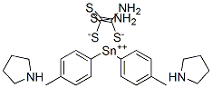 Di(4-tolyl)tin bis(pyrrolidine dithiocarbamate) Structure