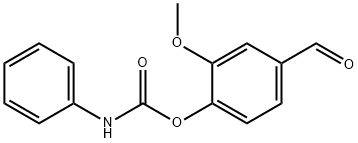 4-甲酰-2-甲氧苯基苯基氨基甲酸酯, 76455-58-8, 结构式