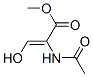 2-Propenoicacid,2-(acetylamino)-3-hydroxy-,methylester(9CI) 结构式