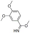 Benzenecarboximidic acid, 3,4-dimethoxy-, methyl ester (9CI) 化学構造式