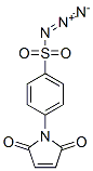 4-[(2,5-ジヒドロ-2,5-ジオキソ-1H-ピロール)-1-イル]ベンゼンスルホニルアザイド 化学構造式