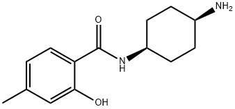 Benzamide, N-(cis-4-aminocyclohexyl)-2-hydroxy-4-methyl- (9CI) 结构式