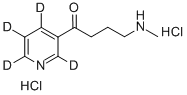 4-(Methylamino)-1-(3-pyridyl-d4)-1-butanone Dihydrochloride, 764661-23-6, 结构式