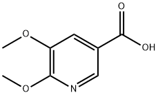 5,6-ジメトキシニコチン酸 化学構造式