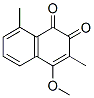 1,2-Naphthalenedione, 4-methoxy-3,8-dimethyl- (9CI) Struktur