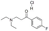 3-(diethylamino)-4'-fluoropropiophenone hydrochloride Struktur