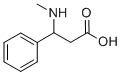 3-(甲基氨基)-3-苯丙酸, 76497-43-3, 结构式
