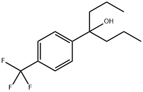 ALPHA,ALPHA-二丙基-4-(三氟甲基)苯甲醇 结构式