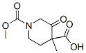 4-ETHYL 1-METHYL-3-OXOPIPERIDINE-1,4-DICARBOXYLATE) Struktur