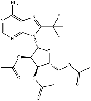 2′,3′,5′-TRI-O-ACETYL-8-TRIFLUOROMETHYL아데노신