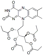 リボフラビン-2',3',4',5'-テトラプロピオナート 化学構造式