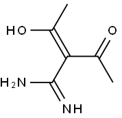 2-Butenimidamide, 2-acetyl-3-hydroxy- (9CI) Structure