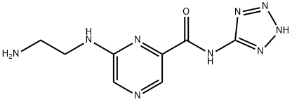 Pyrazinecarboxamide, 6-[(2-aminoethyl)amino]-N-1H-tetrazol-5-yl- (9CI) Structure