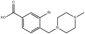 3-Bromo-4-[(4-methylpiperazin-1-yl)methyl]benzoic acid Structure