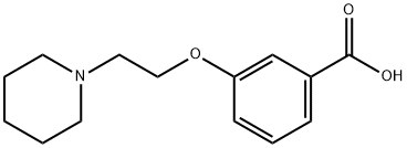 3-(2-PIPERIDIN-1-YL-ETHOXY)-BENZOIC ACID,765270-93-7,结构式