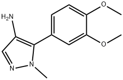 5-(3,4-diMethoxyphenyl)-1-Methyl-1H-pyrazol-4-aMine Struktur