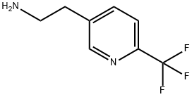2-(6-Trifluoromethyl-pyridin-3-yl)-ethylamine 化学構造式