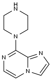 8-(1-Piperazinyl)imidazo(1,2-a)pyrazine 结构式