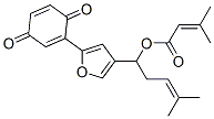 (-)-3-Methyl-2-butenoic acid 1-[2-(3,6-dioxo-1,4-cyclohexadien-1-yl)-4-furanyl]-4-methyl-3-pentenyl ester|