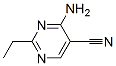 5-Pyrimidinecarbonitrile, 4-amino-2-ethyl- (9CI),76574-45-3,结构式