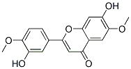 7-ヒドロキシ-2-(3-ヒドロキシ-4-メトキシフェニル)-6-メトキシ-4H-1-ベンゾピラン-4-オン 化学構造式
