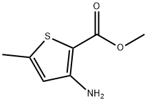 甲基 3-氨基-5-甲基噻吩-2-甲酸酯,76575-71-8,结构式