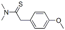 Benzeneethanethioamide,  4-methoxy-N,N-dimethyl- Structure