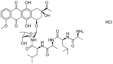 Ala-Leu-Ala-Leu Daunorubicin Hydrochloride Struktur