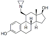 11 beta-(1-aziridinylmethyl)estradiol Struktur
