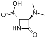 2-Azetidinecarboxylicacid,3-(dimethylamino)-4-oxo-,(2S-trans)-(9CI) Structure