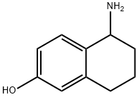 5-AMINO-5,6,7,8-TETRAHYDRONAPHTHALEN-2-OL 化学構造式