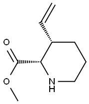 2-Piperidinecarboxylicacid,3-ethenyl-,methylester,(2S,3S)-(9CI) Struktur