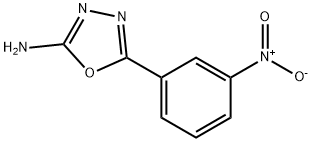 5-(3-NITROPHENYL)-1,3,4-OXADIAZOL-2-AMINE 化学構造式