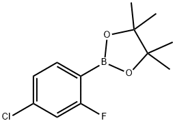 4-氯-2-氟苯硼酸频哪醇酯, 765917-27-9, 结构式