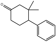 Cyclohexanone, 3,3-dimethyl-4-phenyl- (9CI) Structure