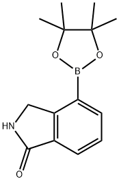 2,3-DIHYDRO-1H-ISOINDOL-1-ONE-4-BORONIC ACID PINACOL ESTER Structure